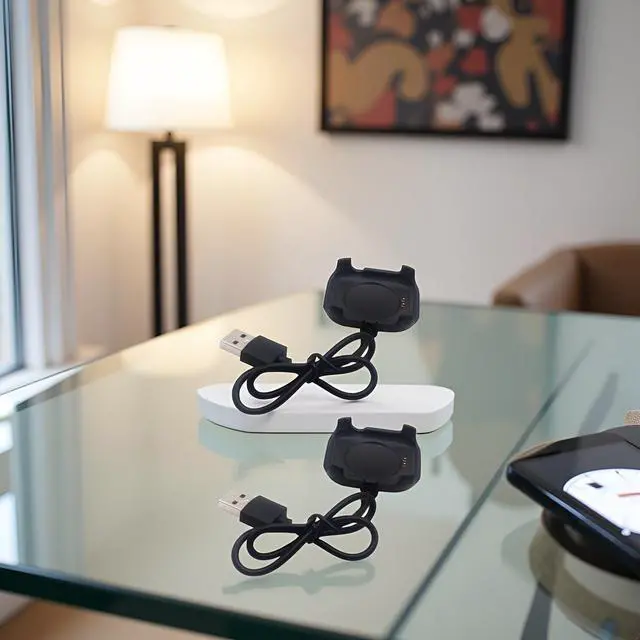 Alt view image 3 of 7 - 2Pcs Black 30cm USB Chargeable Charging Cable Adapter,Charging Cable Charger Cord for HW22 Intelligent Watch Magnetic Charger Dock Holder Stand,Smartwatch Cables and Chargers, Smartwatch Accessories