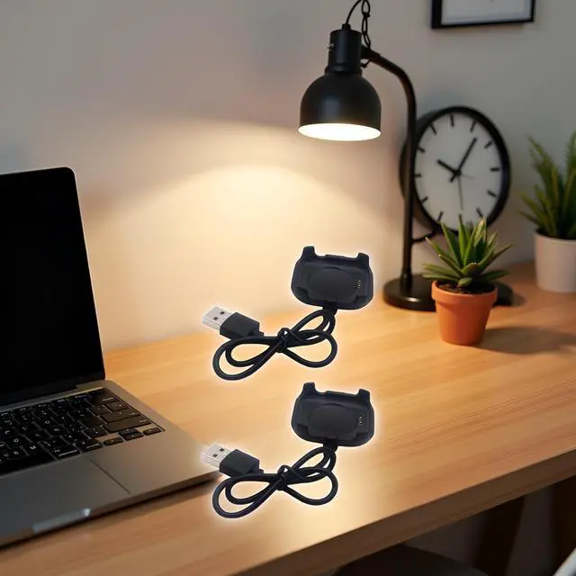 Alt view image 6 of 7 - 2Pcs Black 30cm USB Chargeable Charging Cable Adapter,Charging Cable Charger Cord for HW22 Intelligent Watch Magnetic Charger Dock Holder Stand,Smartwatch Cables and Chargers, Smartwatch Accessories