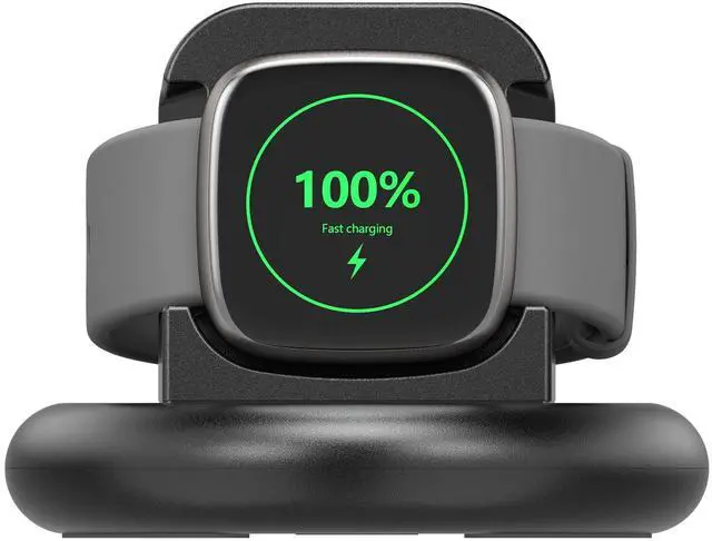Main image of Charger Dock for Fitbit Versa 4/Versa 3/Sense 2/Sense, Anti-Slip Charging Stand Dock with 4.4Ft USB Smartwatch Cable Cord