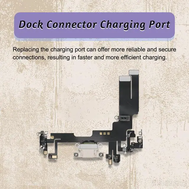 Alt view image 2 of 6 - Dock Connector Charging Port Replacement for iPhone 14