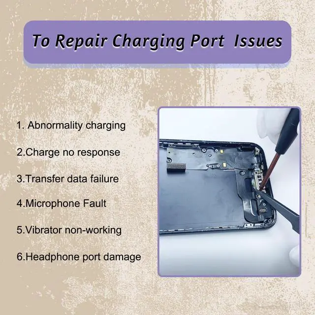 Alt view image 5 of 6 - Dock Connector Charging Port Replacement for iPhone 14