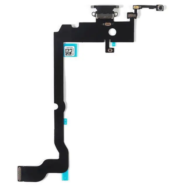 Alt view image 3 of 5 - Replacement Dock Connector Charging Port Flex Cable Compatible with iPhone Xs MAX Flex Cable incl Tools (for iPhone Xs MAX Black)