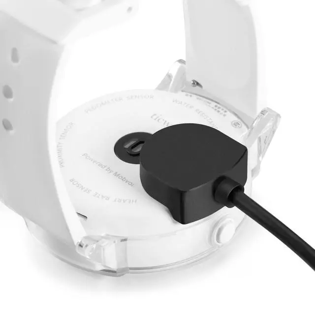 Alt view image 3 of 7 - Compatible for Ticwatch S/E Charger Replacement 3.3ft USB Cable Charging Dock for Ticwatch S&Ticwatch E Smartwatch (1-Pack)