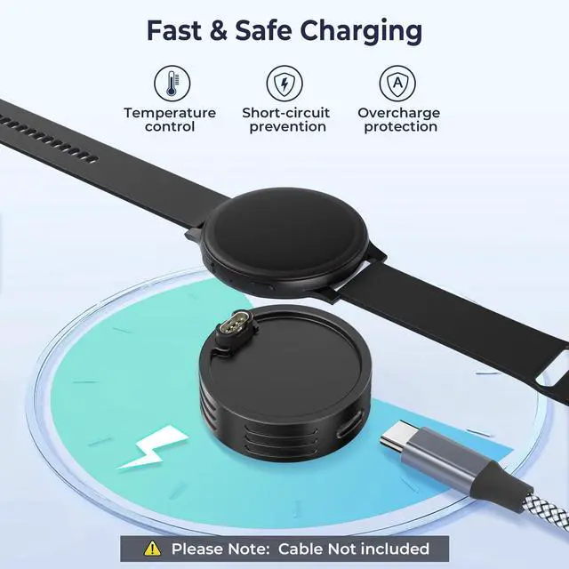Alt view image 5 of 7 - USB C Charger Adapter for Garmin Watch,USBC Replacement Charging Cable Type C Dock Stand for Garmin Forerunner 970 570 965 945,Fenix 8 7 6 5 Plus,Tactix,Approach S70 S62,Epix(Case Size 47mm)