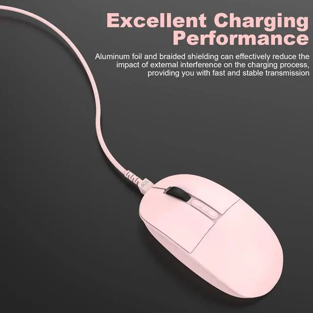 Alt view image 7 of 7 - 6FT Braided Fast Charging Cable for Razer Mouse, USB Charger Power Cord Compatible with Razer Viper Ultimate, Naga Pro, DeathAdder V2 Pro, Basilisk X Hyperspeed Wireless Gaming Mouse & Charging Dock