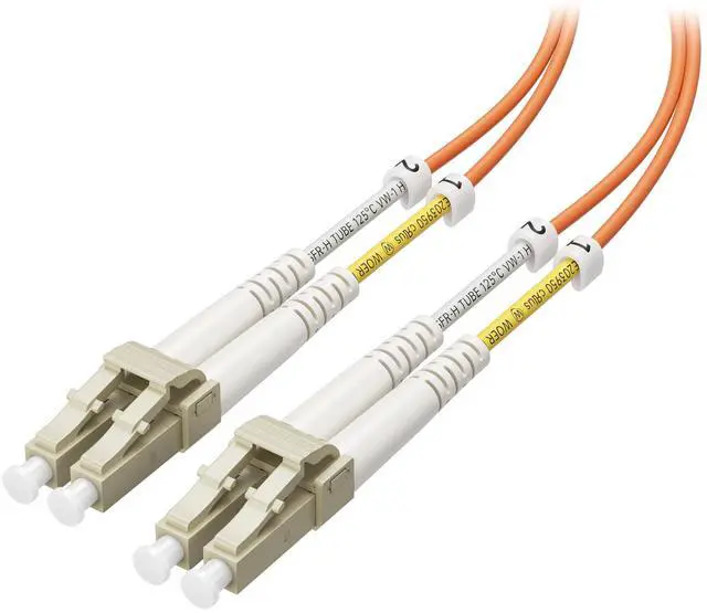 Main image of OFNP Plenum Multimode Duplex OM1 Fiber Cable 3.3 Feet / 1m (10Gb, LC to LC, 62.5/125 Fiber Optic Cable)