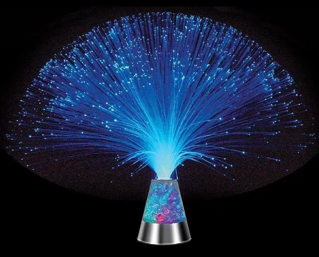 Main image of Ice Fiber Optic Mood Novelty Lamps Lighting Glacier Lite with Color-Changing Crystals Base