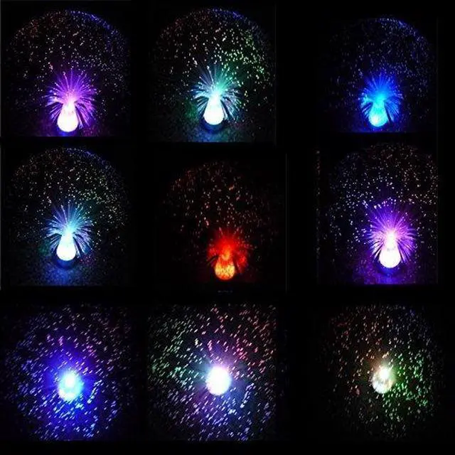 Alt view image 4 of 7 - Ice Fiber Optic Mood Novelty Lamps Lighting Glacier Lite with Color-Changing Crystals Base