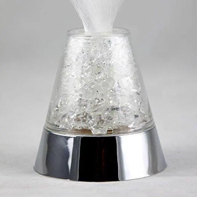 Alt view image 6 of 7 - Ice Fiber Optic Mood Novelty Lamps Lighting Glacier Lite with Color-Changing Crystals Base