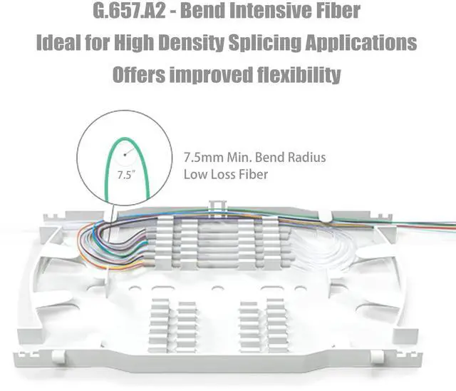 Alt view image 2 of 6 - 6 Strand Singlemode 9/125 LC-UPC Fiber Pigtail, Fiber Optic Pigtail, 1.5 Meters LC Cable