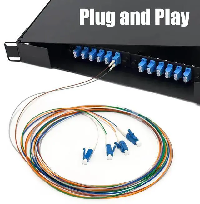 Alt view image 5 of 6 - 6 Strand Singlemode 9/125 LC-UPC Fiber Pigtail, Fiber Optic Pigtail, 1.5 Meters LC Cable