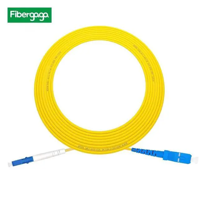 Alt view image 5 of 6 - -2m(7ft) OS2 SC to LC Fiber Patch Cable, Simplex, Single Mode, Length Option: 0.5M(1.6ft)-100m(328ft) 9/125µm 2.0mm Diameter Fiber Optic Cable, OS1/OS2 Compatible