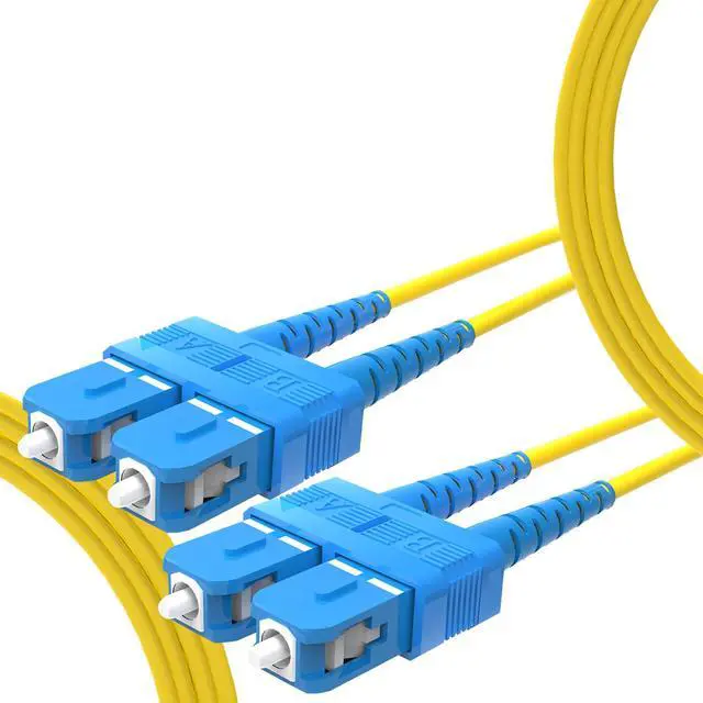 Alt view image 3 of 7 - Fiber Optic Cable 20m(66ft),Single Mode Duplex OS2 SC to SC Fiber Patch Cable,10GB 9/125m 2.0mm SC-SC Fiber Jumper LSZH(Yellow)-20Meter(66ft)