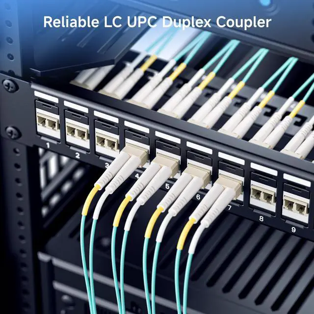 Alt view image 2 of 7 - 5-Pack LC UPC Duplex Fiber Optic Keystone Coupler Jack, OM1/OM2/OM3/OM4 Multimode, OS2 Single Mode Support