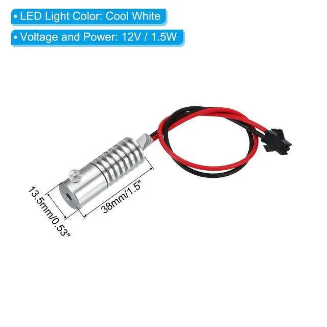 Alt view image 3 of 6 - 3mm 1m PMMA Side Glow Fiber Optic Cable Kit, with LED Aluminum Illuminator 12V 1.5W Guide Light Source Decoration for Home DIY Lighting, Cool White