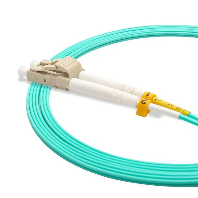 Alt view image 6 of 7 - 15M(49ft) LC to LC Fiber Optic Cable, Multimode Duplex OM3 50/125µm 10G/40G Patch Cord, 2.0mm LSZH Jacket, with LC Coupler