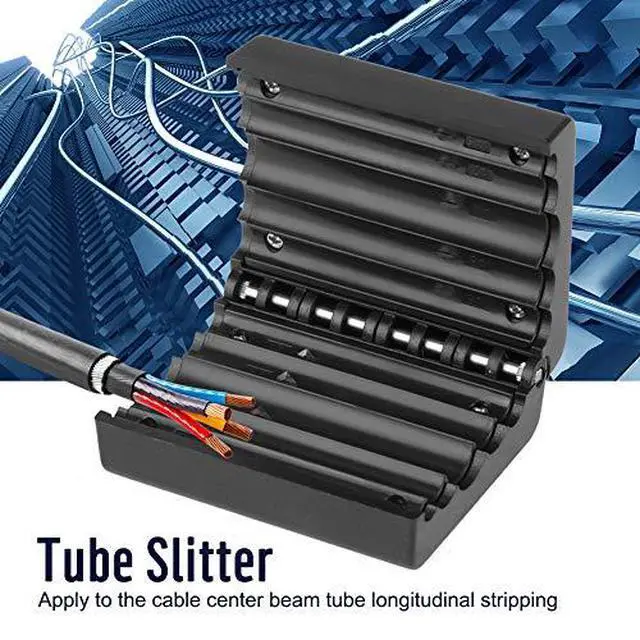 Alt view image 5 of 7 - Cable Tube Slitter 4.5-11mm Ribbon Cable Stripper Fiber Optic Buffer Loose Tube Slitter