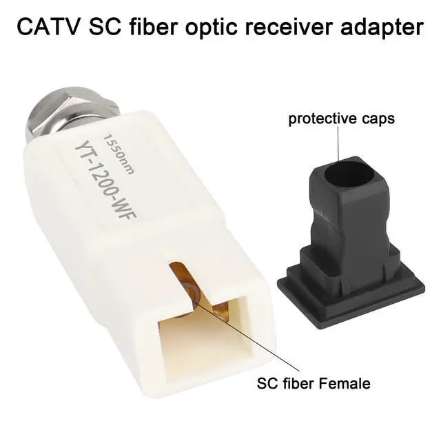 Alt view image 4 of 7 - Cable TV Passive Fiber Mini Receiver Module 1550nm SC/APC to F-Head FTTH Passive Optical Receiver Adapter, with Filtering Function, for Conversion of Fibre to CaTV Signal