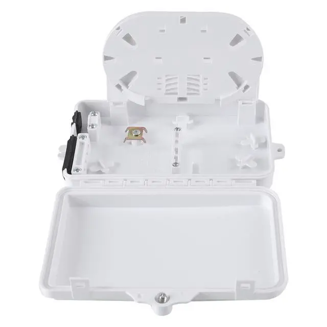 Alt view image 5 of 7 - 4 Port FTTH Fiber Distribution Box - Fiber Optic Terminal Junction Splitter Box for SC, FC, E2000 Adapters