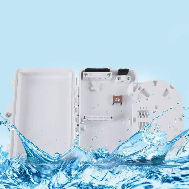 Alt view image 6 of 7 - 4 Port FTTH Fiber Distribution Box - Fiber Optic Terminal Junction Splitter Box for SC, FC, E2000 Adapters
