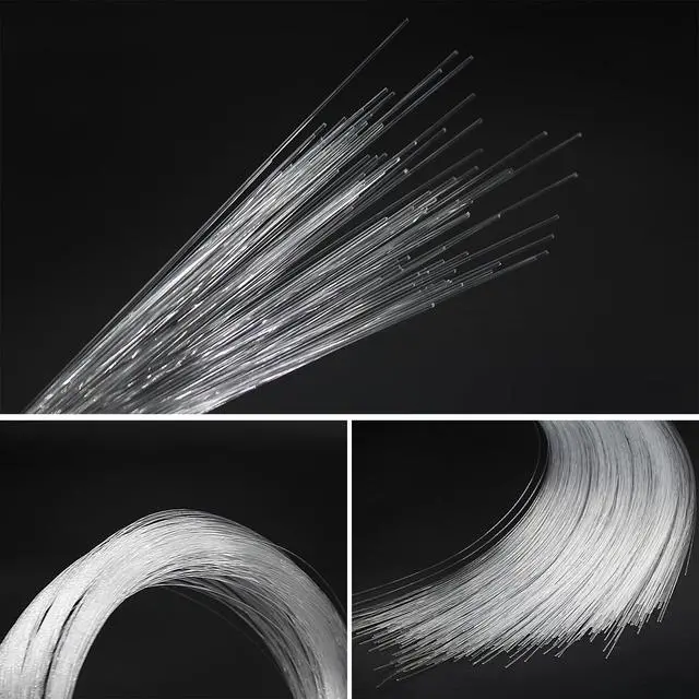 Alt view image 5 of 7 - Ultra-Bright PMMA End Glow Fiber Optic Cable 100Pcs 0.5mm(0.02in) 3m(9.8ft) Fiber Optic Lights Fibers Harness for Star Sky Ceiling All Kind Led Light Engine Driver Source