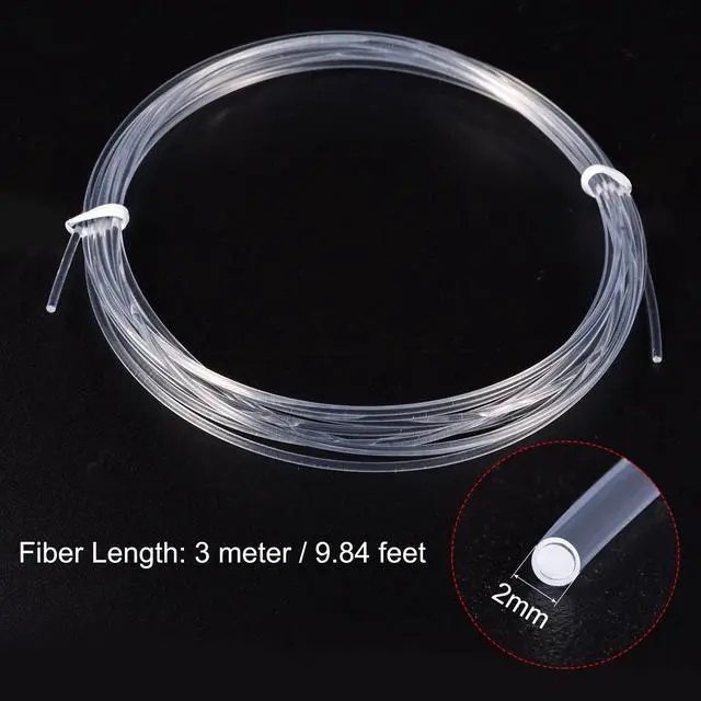 Alt view image 2 of 5 - PMMA Side Glow Fiber Optic Cable 2mm 3.0M for LED Light Guide in Home, Hotel