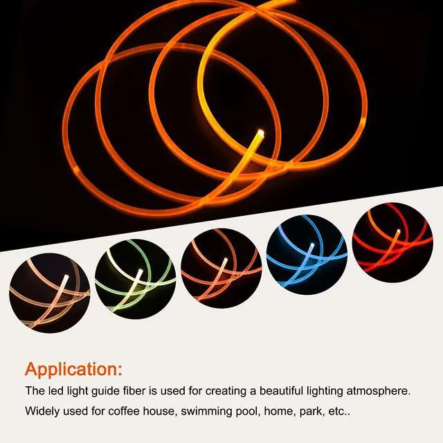 Alt view image 5 of 5 - PMMA Side Glow Fiber Optic Cable 2mm 3.0M for LED Light Guide in Home, Hotel