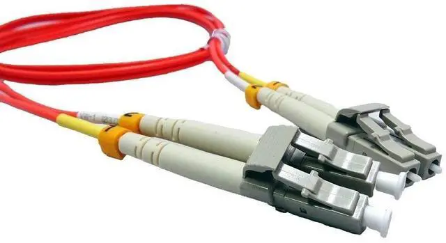 Alt view image 4 of 5 - 1 Meter Multimode Duplex Fiber Optic Cable (62.5/125) - LC to LC - Orange