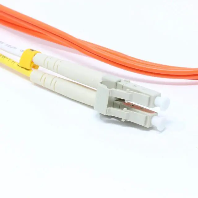 Alt view image 5 of 5 - 1 Meter Multimode Duplex Fiber Optic Cable (62.5/125) - LC to LC - Orange