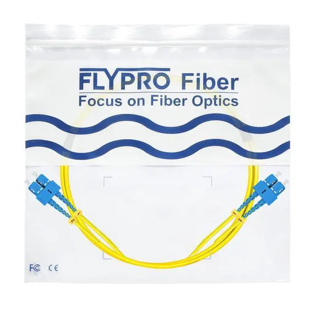 Alt view image 7 of 7 - 1M OS2 SC to SC Fiber Patch Cable | Length Options: 1m-50m, 1G/10G Single Mode Duplex 9/125um SMF Fiber Optic Cable Cord LSZH 1Meter(3ft)