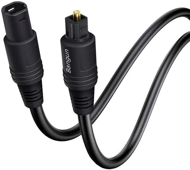 Main image of Optical Cable Extension, 6ft, Female-to-Male, Fiber Digital Audio Cable for Soundbar/TV/PS4/Xbox/Home Theater