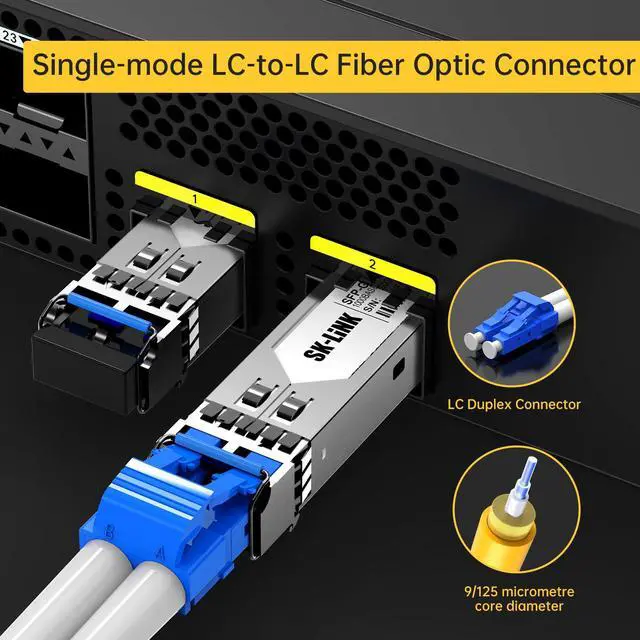 Alt view image 6 of 7 - OS2 LC to LC Fiber Patch Cable 20M/66ft LZSH Duplex 50/125m | UPC Single Mode Fiber Optic Cable, 1G/10GB Fiber Cord for Internet for SFP+ Transceiver, Data Center Switch Router