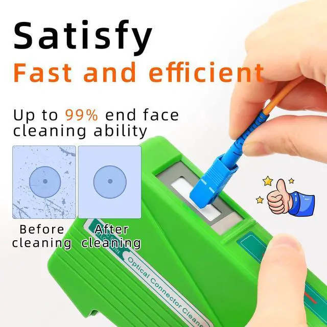 Alt view image 3 of 7 - Optical Fiber Connector Cleaner Cassette Reel Cleanings 500+ Times for FC/SC/ST/LC/MU/D4 Connector