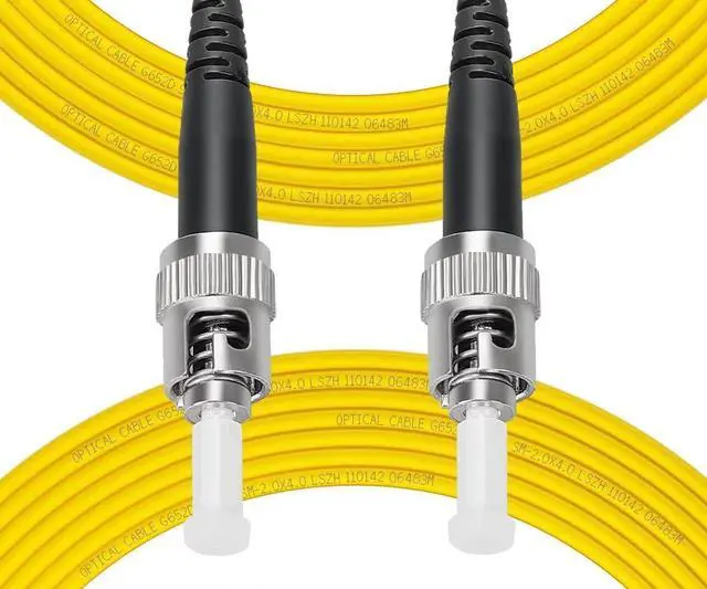Main image of -1m(3ft) OS2 ST to ST Fiber Patch Cable, Single Mode, Simplex, Length Option: 0.5M(1.6ft)-30m(98ft) 9/125µm 2.0mm Diameter Fiber Optic Cable, OS1/OS2 Compatible