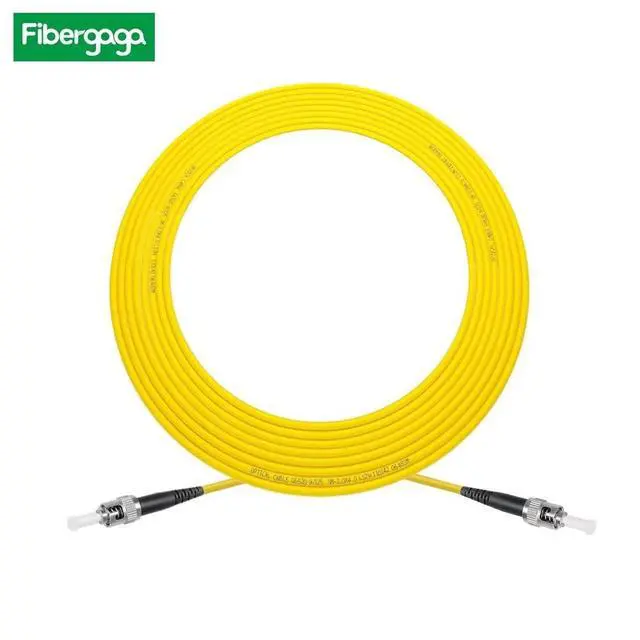 Alt view image 5 of 6 - -1m(3ft) OS2 ST to ST Fiber Patch Cable, Single Mode, Simplex, Length Option: 0.5M(1.6ft)-30m(98ft) 9/125µm 2.0mm Diameter Fiber Optic Cable, OS1/OS2 Compatible