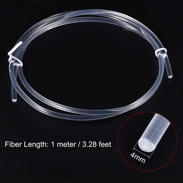 Alt view image 2 of 5 - PMMA Side Glow Fiber Optic Cable 4mm 1M for LED Light Guide in Home, Hotel