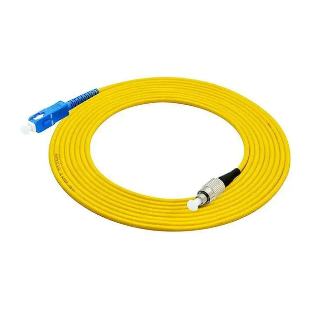 Alt view image 2 of 4 - 1Meter 3ft SC to FC Fiber Optic Cable Jumper Optical Patch Cord Simplex Single-Mode 9/125 SC-FC