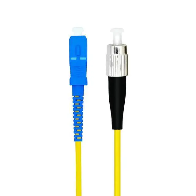 Alt view image 3 of 4 - 1Meter 3ft SC to FC Fiber Optic Cable Jumper Optical Patch Cord Simplex Single-Mode 9/125 SC-FC