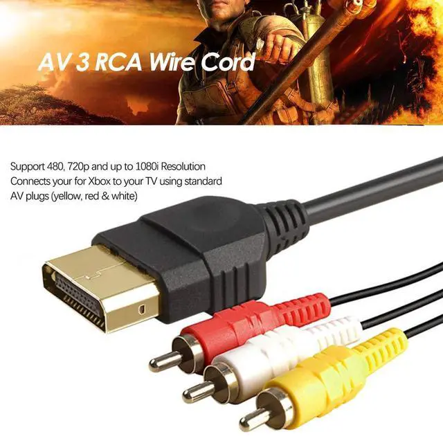 Alt view image 2 of 7 - Power Cord and AV Cable Compatible with Xbox, AC Power Cord Fit for Sony PS5/PS4/PS4 Slim/PS3 Slim, Xbox One S/X/Series X/S, TV Printer Speaker Monitor 2 Prong Replacement