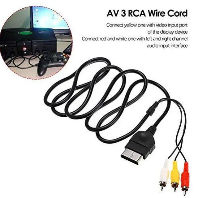 Alt view image 6 of 7 - Power Cord and AV Cable Compatible with Xbox, AC Power Cord Fit for Sony PS5/PS4/PS4 Slim/PS3 Slim, Xbox One S/X/Series X/S, TV Printer Speaker Monitor 2 Prong Replacement