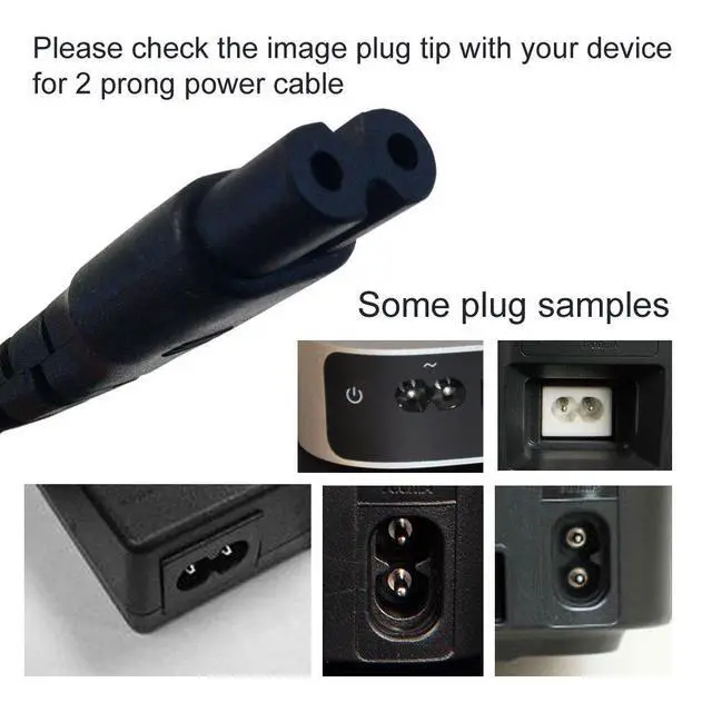 Alt view image 3 of 4 - Universal Power Supply AC Adapter Cord Connect Cable For PS2 PS3 PSP PS4, LED LCD Samsung LG Sharp TV, Canon Pixma, HP, Brother Epson Lexmark Printer,DVD Player, Laptop Charger by