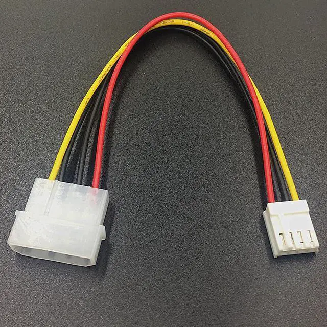 Alt view image 5 of 7 - 4 Pack Molex to Floppy Adapter 4 Pin IDE to 4P FDD Hard Drive Power Supply Cable Connector Convertor Extension Cord Wire for Old Computer Desktop PC Internal Device Component DIY