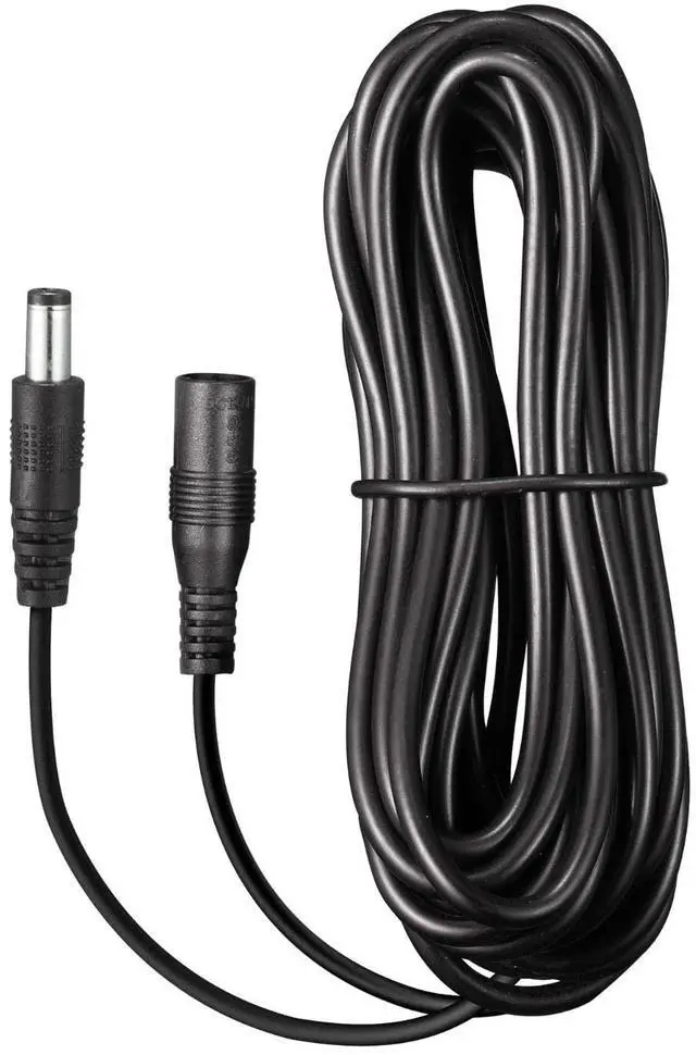 Main image of 15ft DC 12V Power Extension Cable, 5V to 24V DC/AC Extension Cord for CCTV Security Camera, IR Illuminator & More