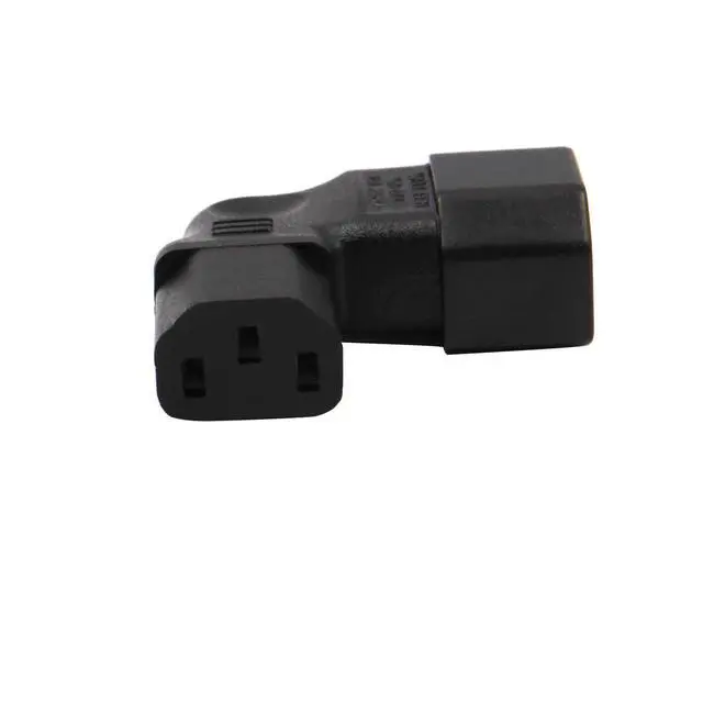 Alt view image 3 of 7 - 2-Pack Left Angle IEC C14 to C13 Power Adapter PDU Plug for LCD wall Mount TV