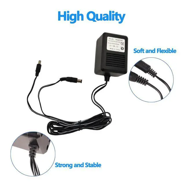 Alt view image 5 of 6 - Power Cord for SNES,Power Cable for NES, AC Power Supply Compatible with SNES/NES/Genesis1 Console