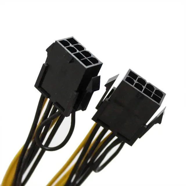 Alt view image 5 of 5 - 8 pin GPU Female to PCI-E 8 pin Male Graphics Card Power Extension Cable (GPU to GPU) Adapter for NVIDIA Tesla K80 M60 M40 P100 030-0571-000 (4-inch; 10cm)