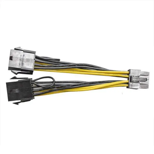 Alt view image 2 of 5 - 8 pin GPU Female to PCI-E 8 pin Male Graphics Card Power Extension Cable (GPU to GPU) Adapter for NVIDIA Tesla K80 M60 M40 P100 030-0571-000 (4-inch; 10cm)