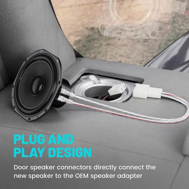 Alt view image 3 of 7 - Car Speaker Wiring Harness Adapters for Toyota 2000-2015 4Runner Camry Tundra FJ Cruiser, Subaru WRX STI 2012-2019 Aftermarket Front Rear Door Speaker Connector 4 PCS