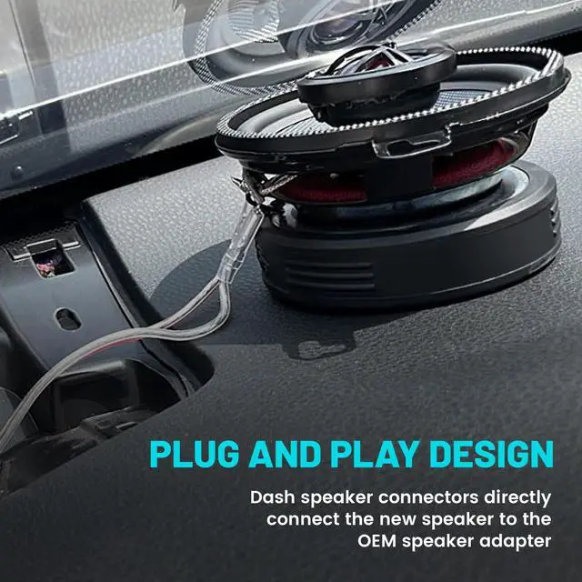 Alt view image 4 of 7 - Dash Speaker Harness Connector fit for 2012-2020 Toyota Corolla/Camry/RAV4/Sienna/Highlander, Subaru 2012-2021/Lexus 2001-2014 Front Tweeter Plug Wire Adapter