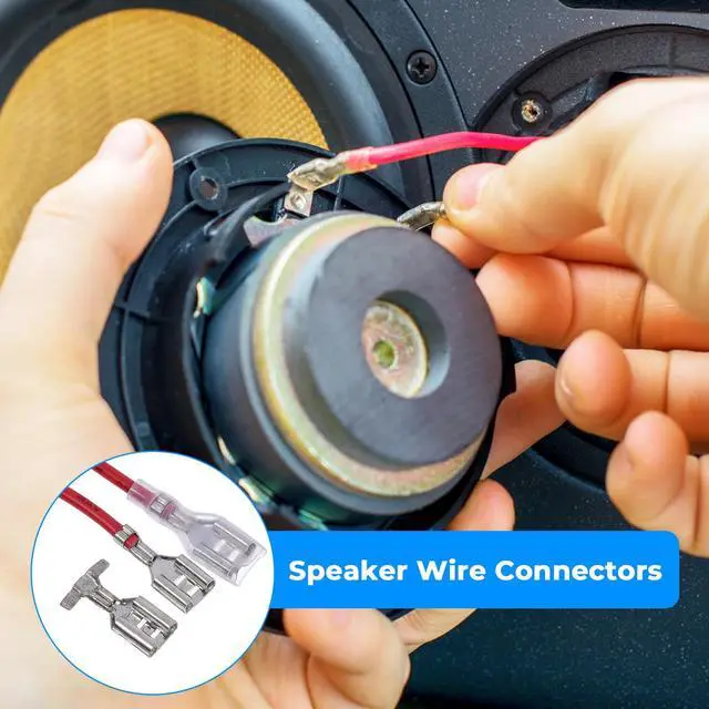 Alt view image 4 of 7 - 30Pcs 2.8mm 4.8mm and 6.3mm Female Spade Crimp Terminal with Insulating Sleeve and Wire, Red+Black Quick Splice Connector Kit for Speaker Wire, Crimp Terminal Assortment with 20cm Wires